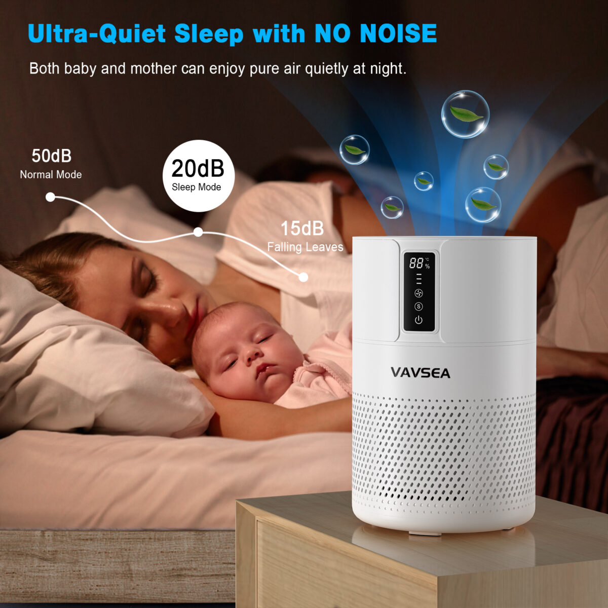 VAVSEA Air Purifier for Home Large Room Up to 600 Sqft, HEPA Air ...