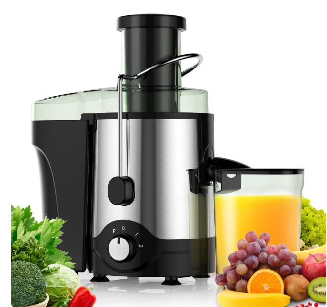 VAVSEA Juicer Machine 600W, Juice Extractor, Anti-Drip Press ...